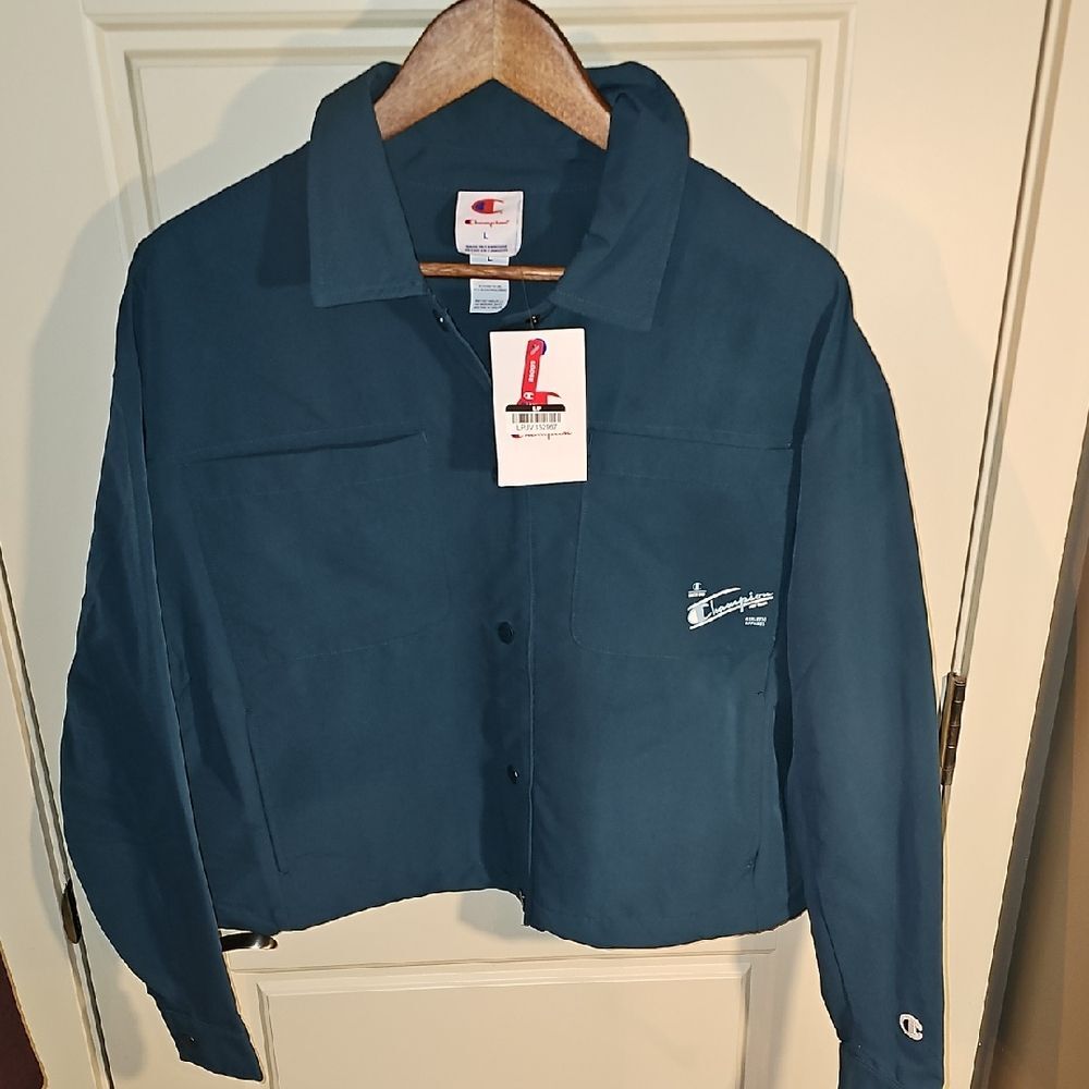Champion Women's Dark Teal Utility Jacket Size L NWT